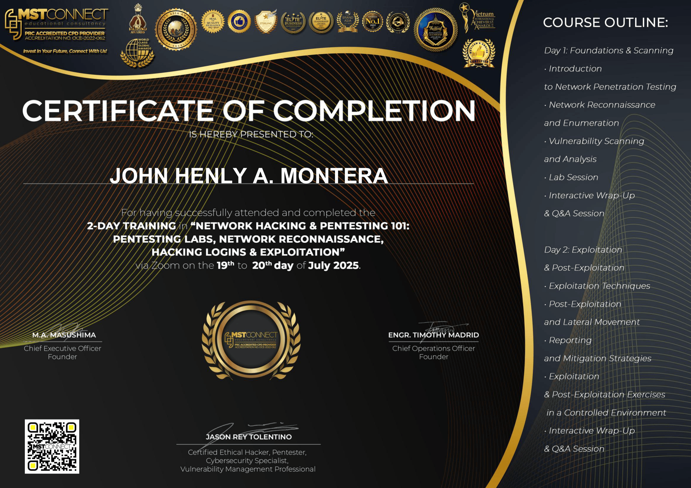 Network Hacking & Pentesting 101: Pentesting Labs, Network Reconnaissance, Hacking Logins & Exploitation Certificate